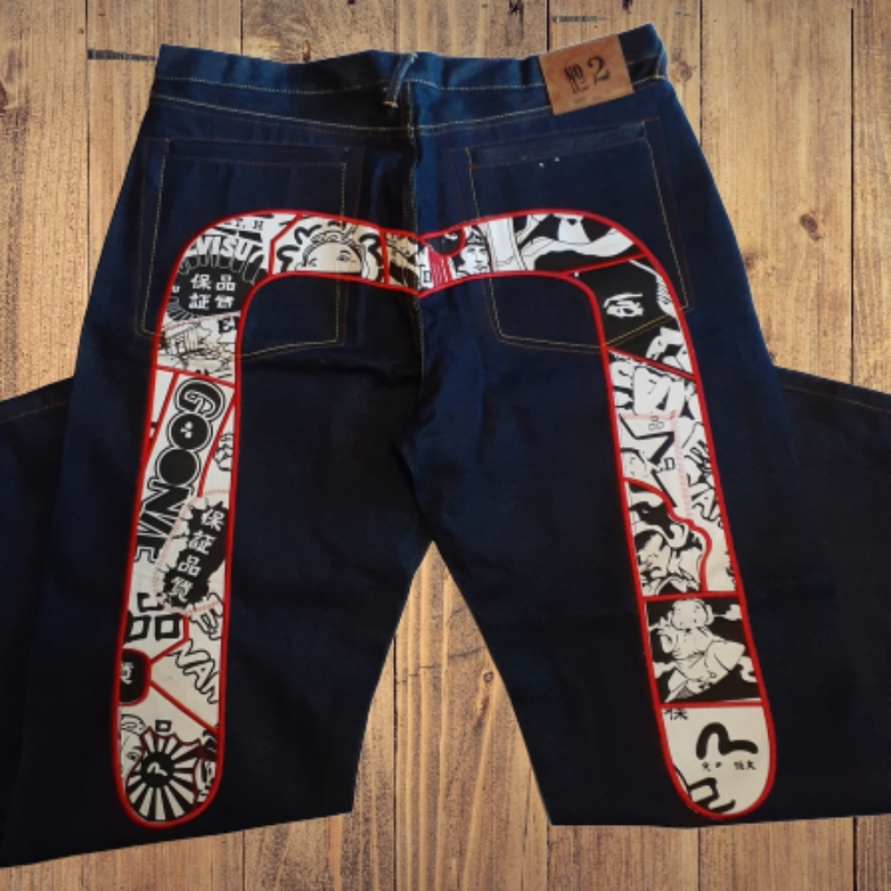 Evisu Genes Jeans Size 38 Japan Button Fly… - Picture 1 of 11